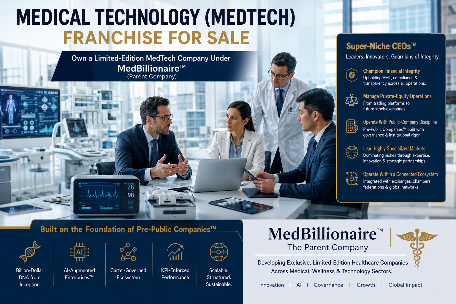 Medical Technology (MedTech) Franchise for Sale, Understanding the Business Model, Market Opportunity, and MedBillionaire™ Prospectus